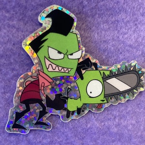 Invader Zim x Chainsaw Man sticker