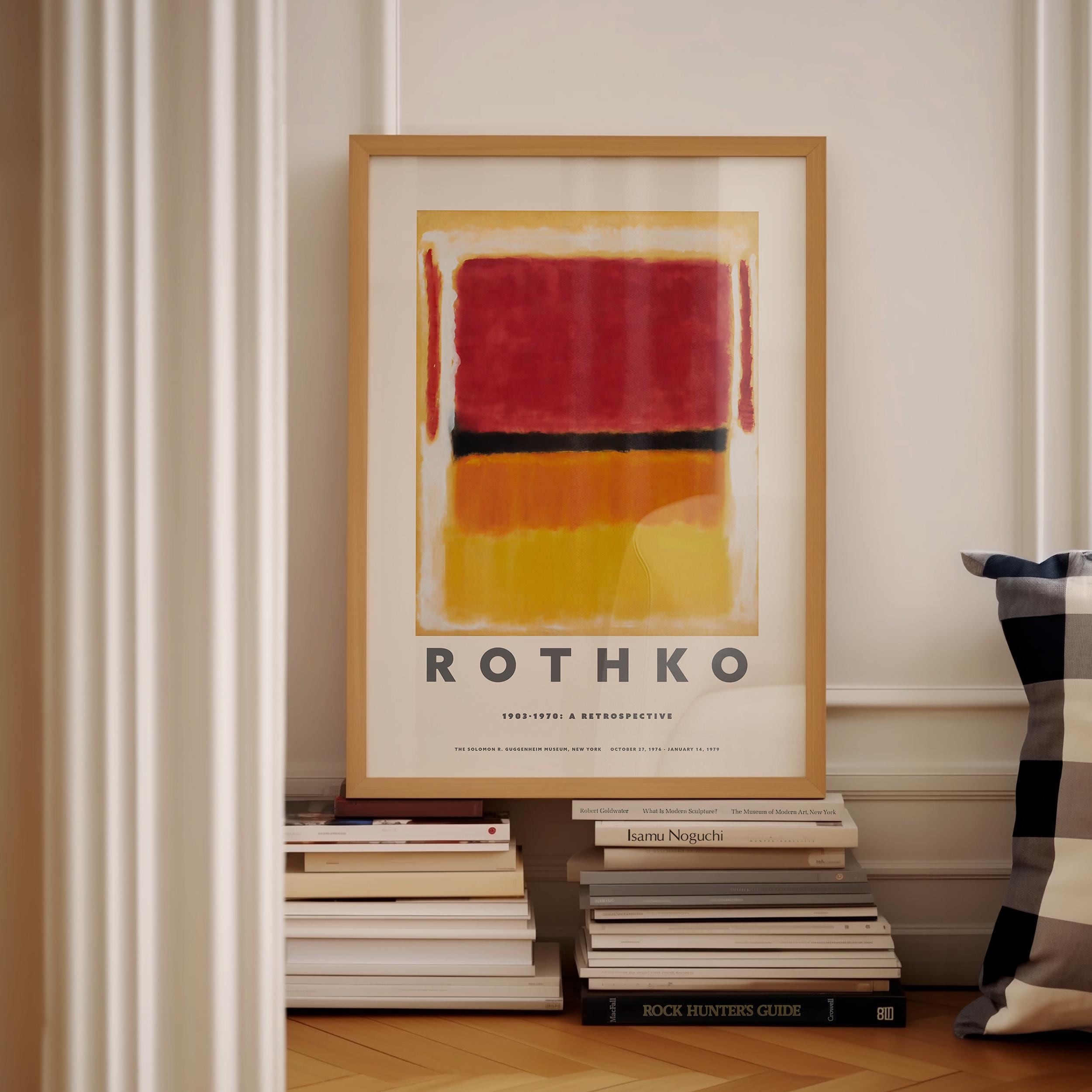 マーク・ロスコのポスタープリント回顧展 グッゲンハイム美術館 壁