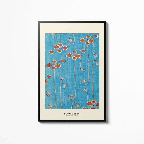Shima Shima Japanische Rebe Textil Poster Abstrakte Wandbehang Kunstdruck