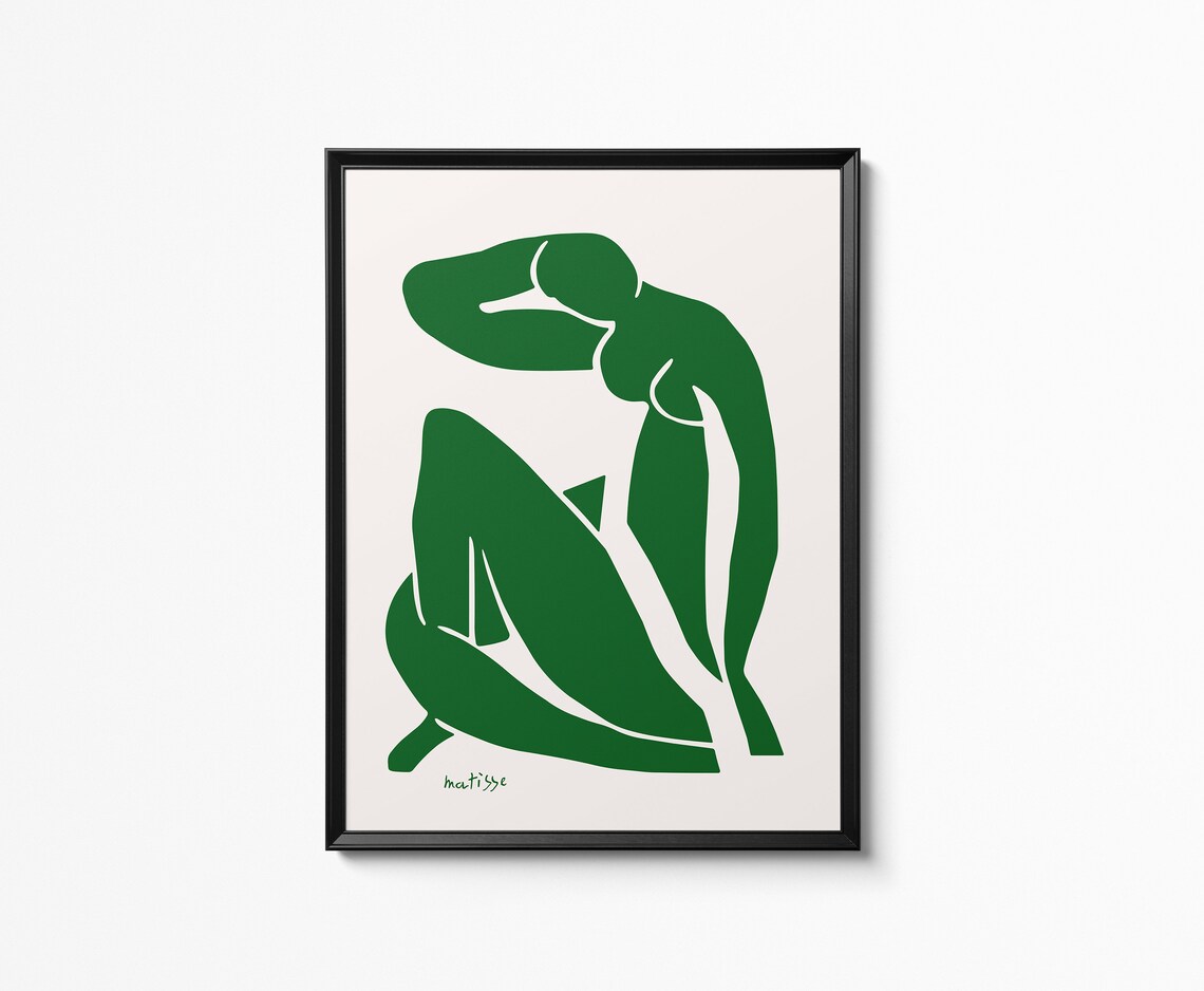 Henri Matisse Green Nude Poster Wall Art Home Decor Vintage | Etsy