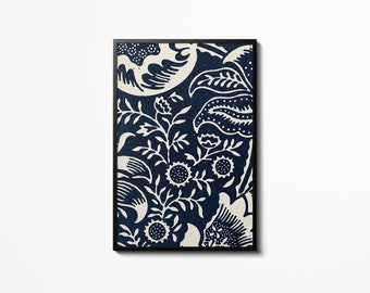 William Morris Affiche Ornement floral Motif Musée d’art mural Exposition Floral Wall Haning Art Print Painting