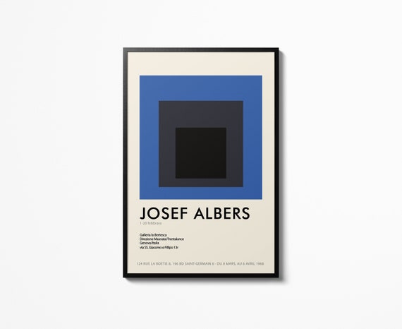 Josef Albers ポスター ヨゼフ・アルバース アートポスター A2版 Josef