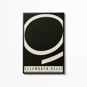 Ellsworth Kelly Circle Poster Museum Gallery Exhibition Vintage Wall Art Home Decor Wall Hanging Galerie Maeght Print Picture