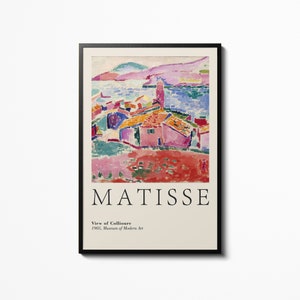Henri Matisse The View Poster Galerie Adrie Maeght Modern Abstract Art Museum Exhibition, Wall Print, Home decor