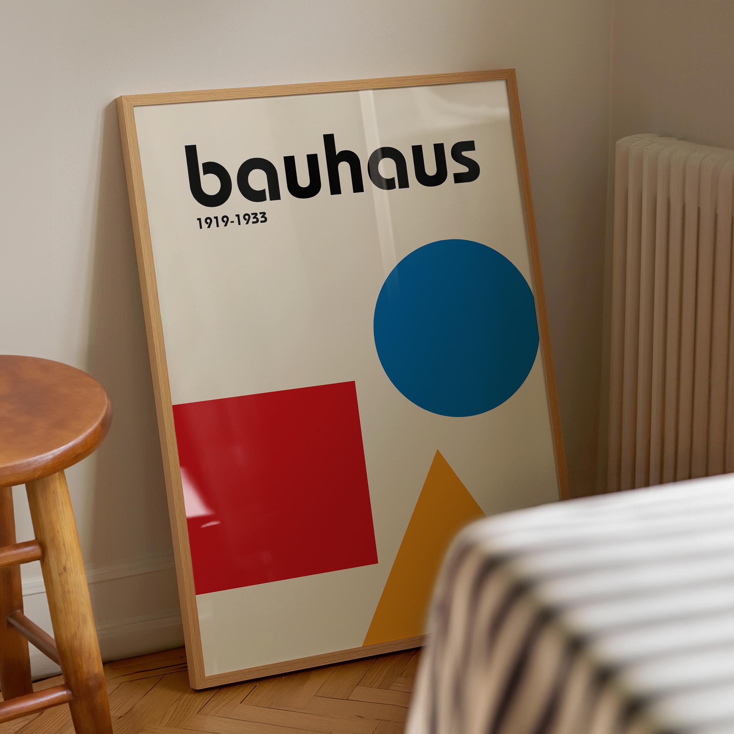 Bauhaus Abstract Poster Multicolor Wall Art Exhibition Museum Print ...