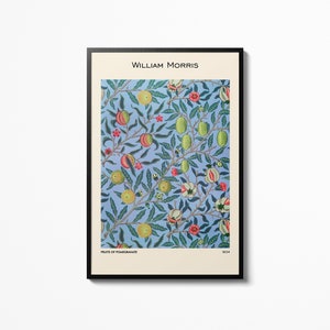 William Morris Fruits Pattern Poster Wall Art, Museum Exhibition poster, Flower Pattern, Wall Hanging, Art Print Painting Home Decor