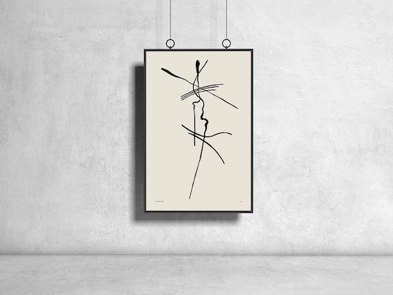 Wassily Kandinsky Abstract Lines Poster Art exhibition Home Decor Sketch  Museum Art Print Wall Art