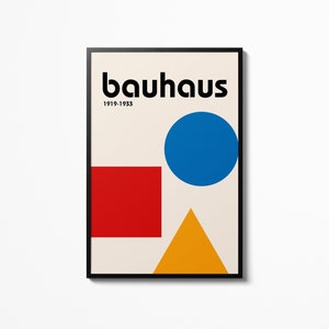 Bauhaus Abstract Poster Multicolor Wall Art Exhibition Museum Print Home Decor Accessories Painting