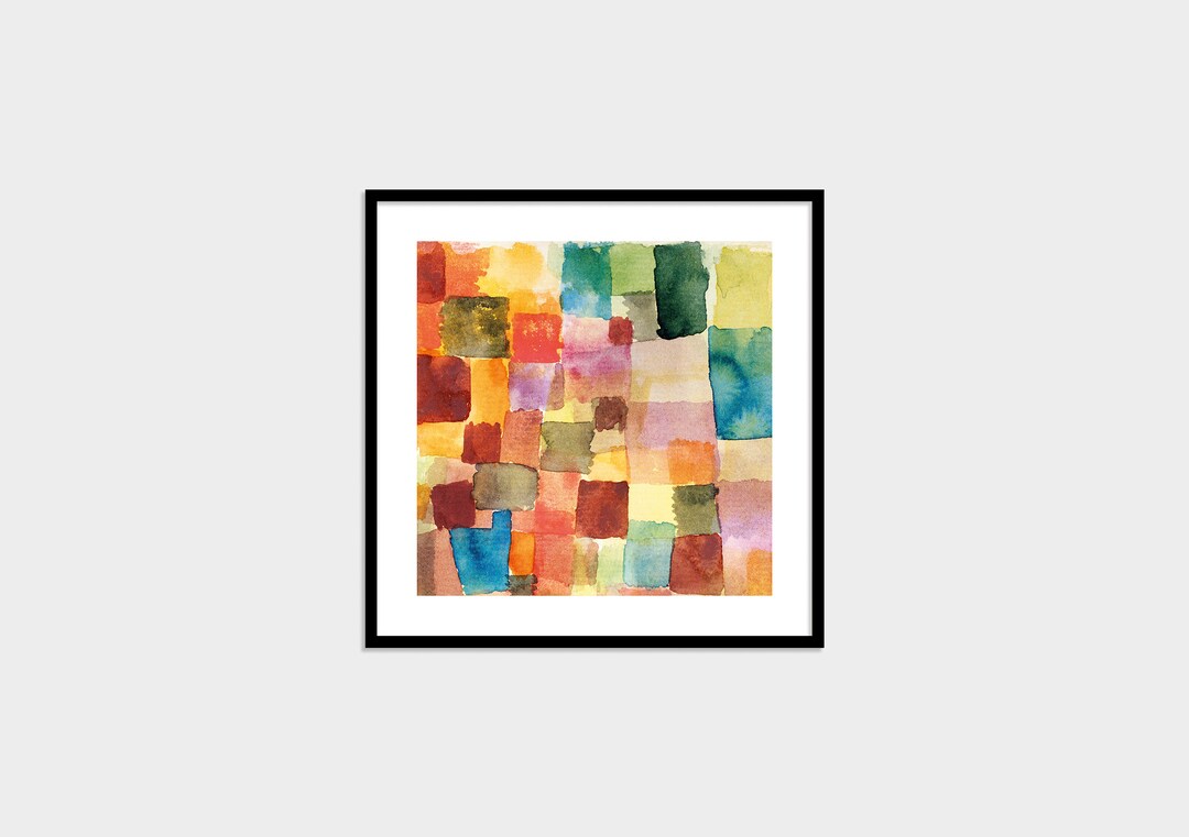 パウル・クレー、Paul Klee、【日没の風景】、希少な画集画