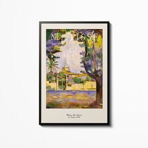 Henri Matisse St. Tropez Painting Poster Art Museum Exhibition Vintage Wall Art Home Decor Accessories Print