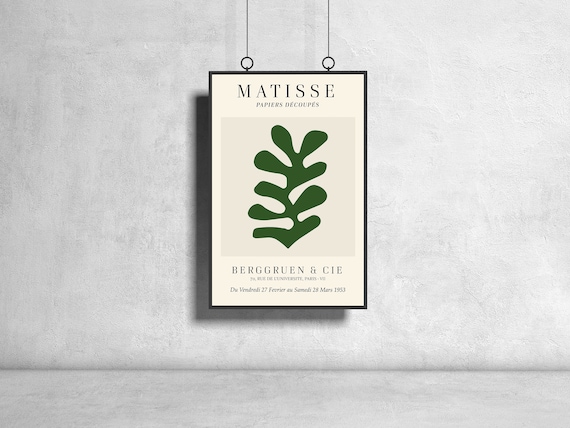 Matisse リーフデザイン 大判絵画 70×70cm Matisse リーフデザイン