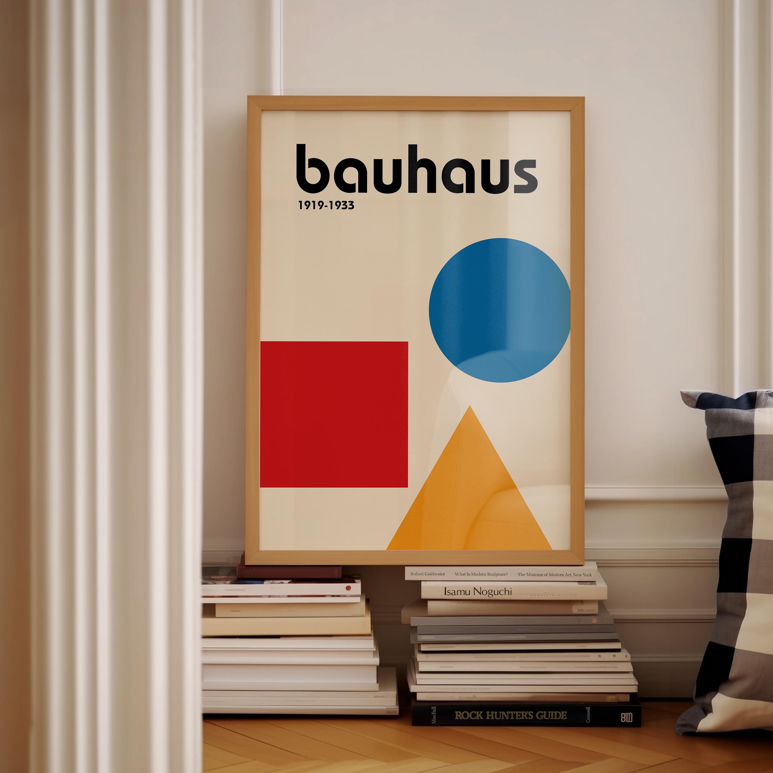 Bauhaus Abstract Poster Multicolor Wall Art Exhibition Museum Print ...