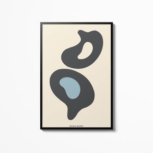 Jean Arp Poster Abstract Home Decor Vintage Wall Art Exhibition Museum Gallery Hans Arp Print Wall Hanging image 1
