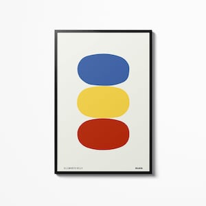 Ellsworth Kelly Ovals Poster Museum Gallery Exhibition Vintage Wall Art Home Decor Wall Hanging Galerie Maeght Print Picture