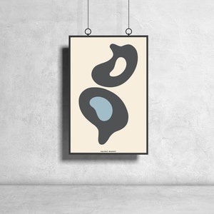 Jean Arp Poster Abstract Home Decor Vintage Wall Art Exhibition Museum Gallery Hans Arp Print Wall Hanging image 2