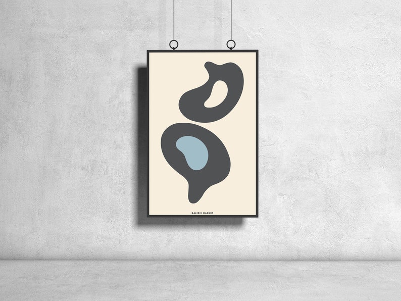 Jean Arp Poster Abstract Home Decor Vintage Wall Art Exhibition Museum Gallery Hans Arp Print Wall Hanging image 2