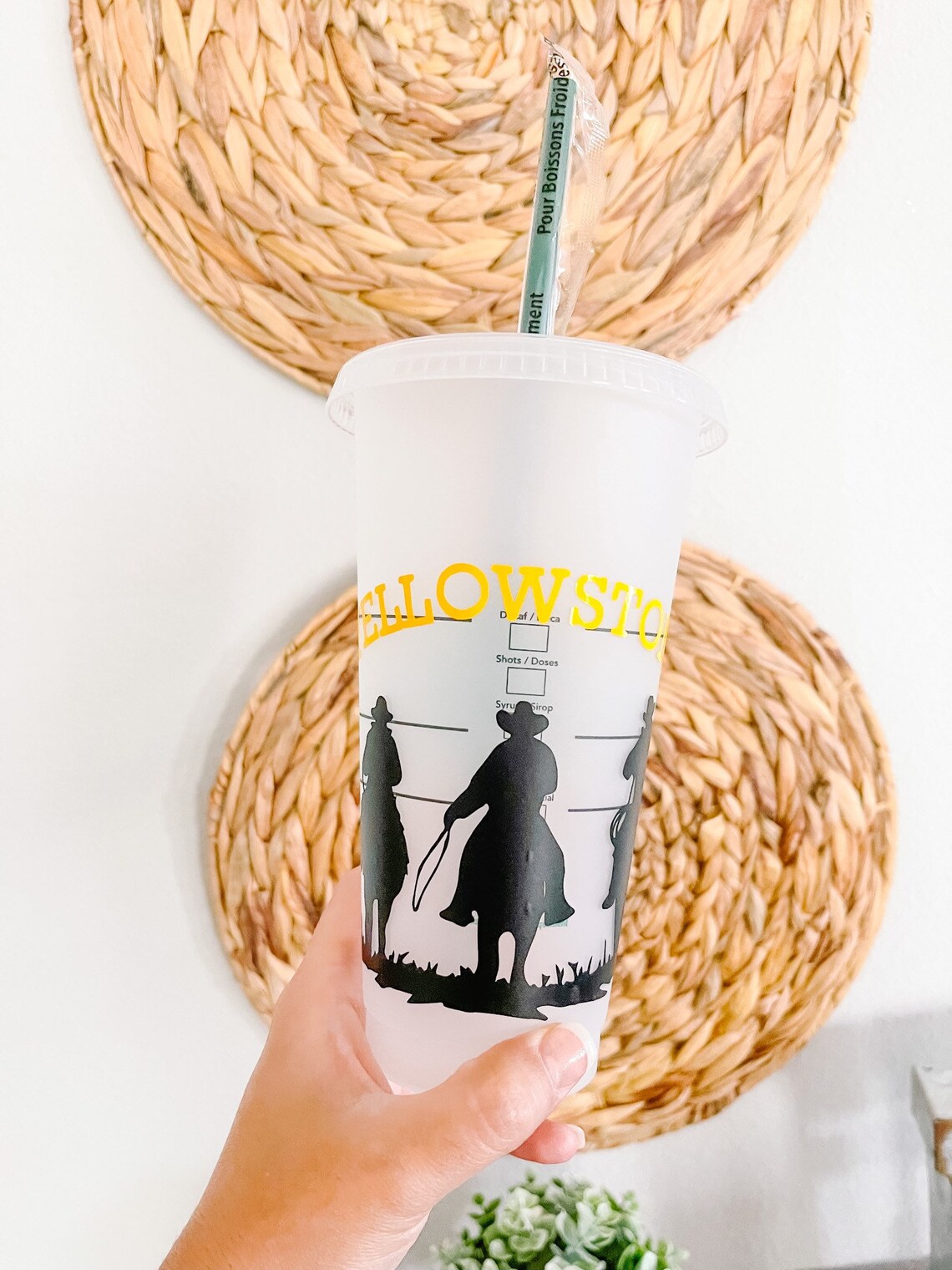 Yellowstone Inspired Starbucks Cup Yellowstone Yellowstone Etsy