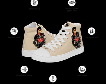 Zapatos de lona de caña alta para hombre MJ