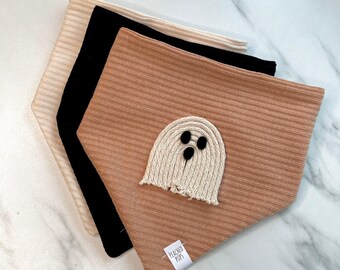 Halloween Hundehalstuch | Geist Hundehalstuch | Niedliches Hunde Outfit | Gruseliges Hundehalstuch