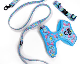 Flamingo hondenriem | Leuke zomerhondenaccessoires | Duurzame hondenriem
