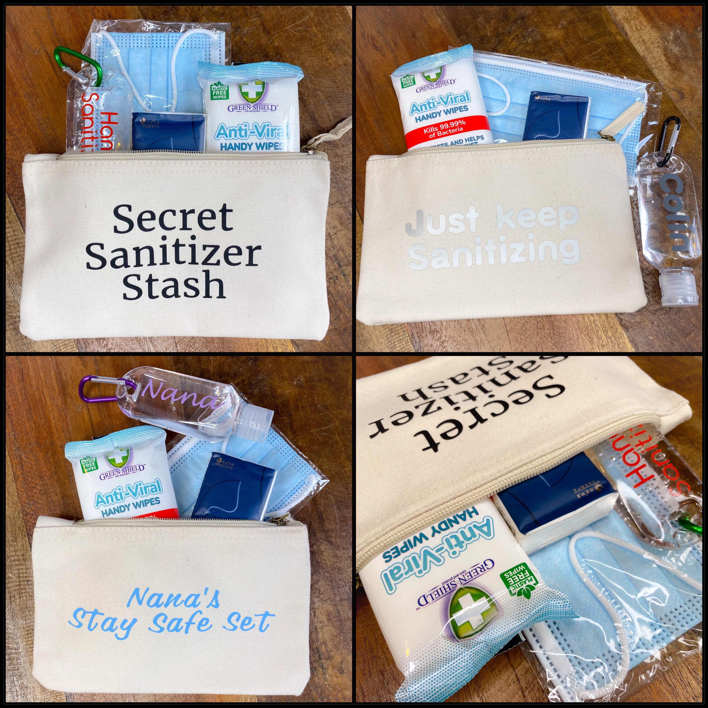 Personalised Handbag Safety Set Custom Gift Handy Travel Etsy