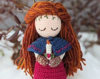 Handmade Yule Doll / Winter Solstice / Celtic Pagan Doll