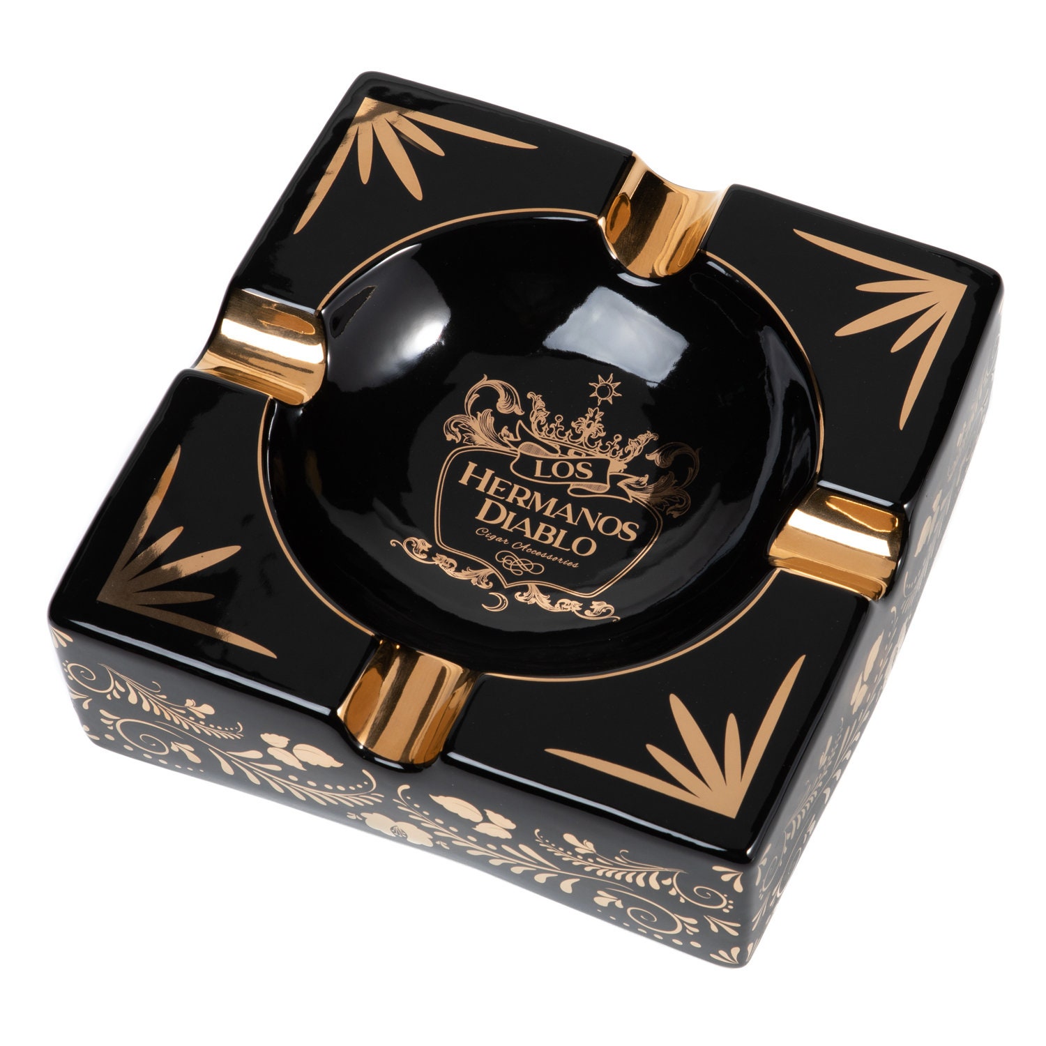 Creative Poker Ceramic Cigarette Ashtray Tabletop Portable Modern