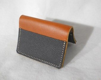Chestnut English Bridle with Deer Skin 10 card wallet Genuine USA Leather Free Shipping USA heavy duty stitching built to last