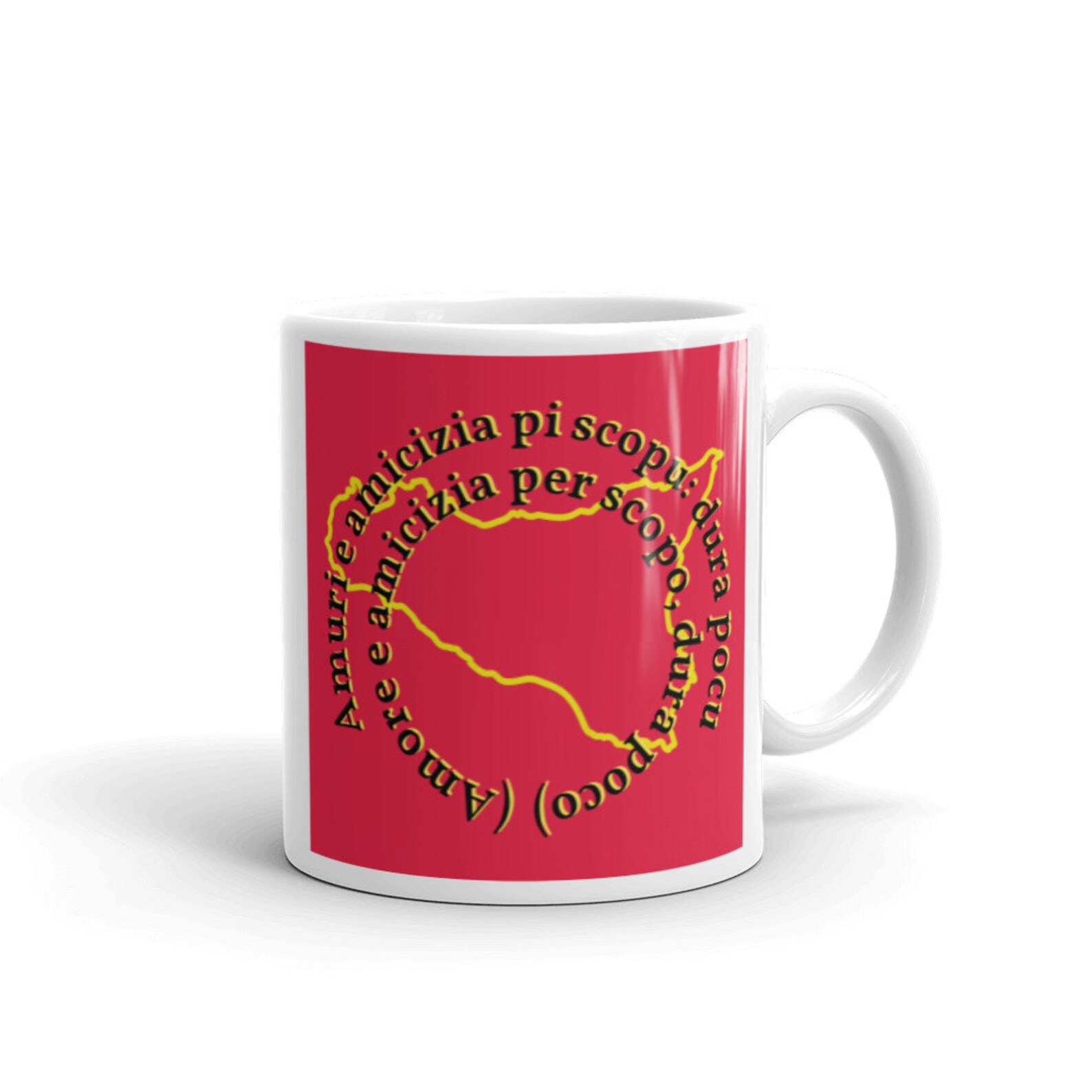 Mug Sicilian Proverbs amuri e amicizia | Etsy