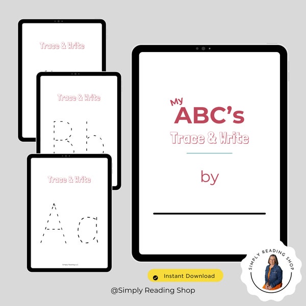 ABC Trace and Write, Kindergarten Readiness, Early Writing Skills, Elementary Writing, Letter Formation, ABC letter formation skills