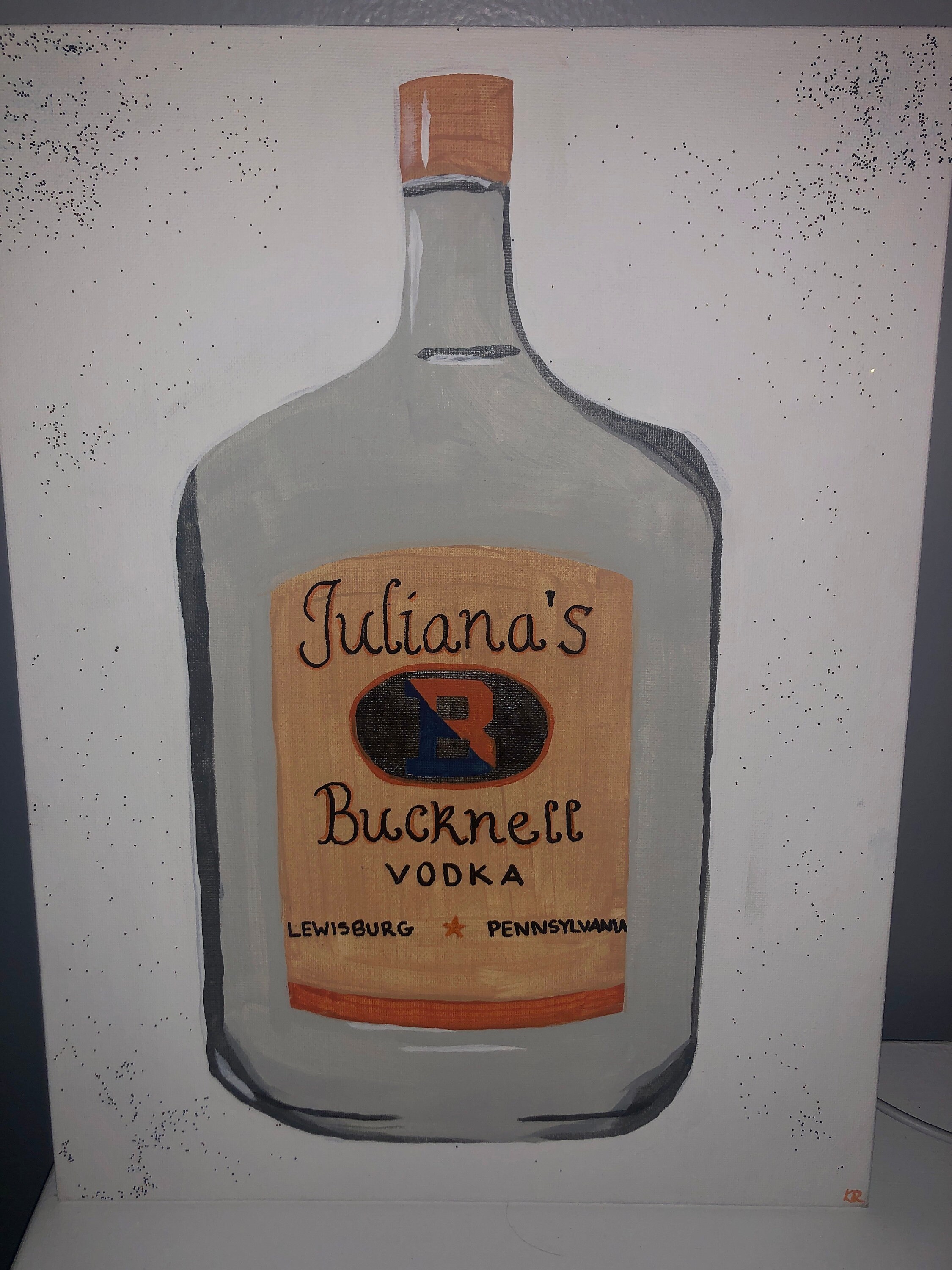 Custom Liquor Bottle Canvas Painting Etsy