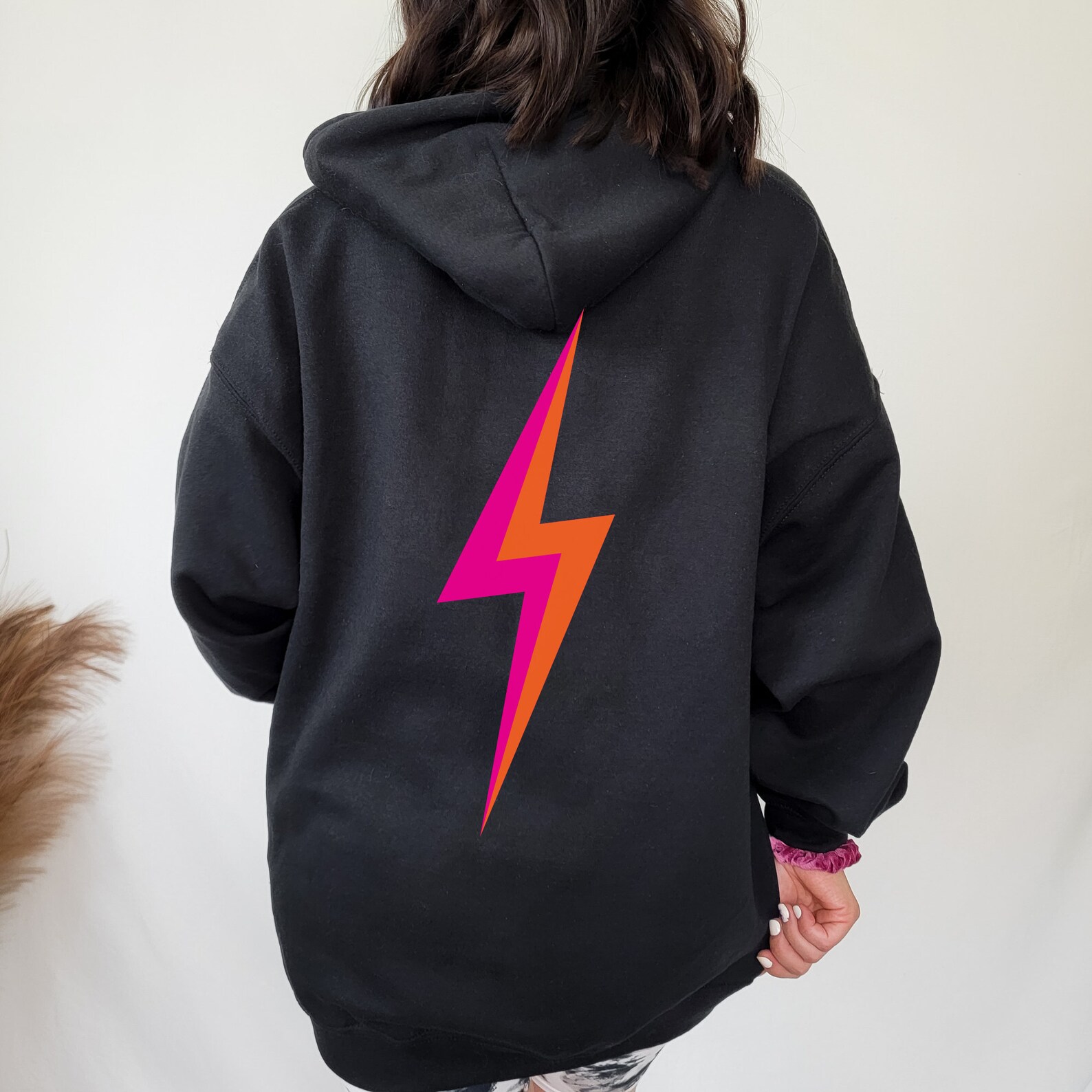 Lightning Bolt Hoodie Trendy Hoodie Preppy Sweatshirt Etsy