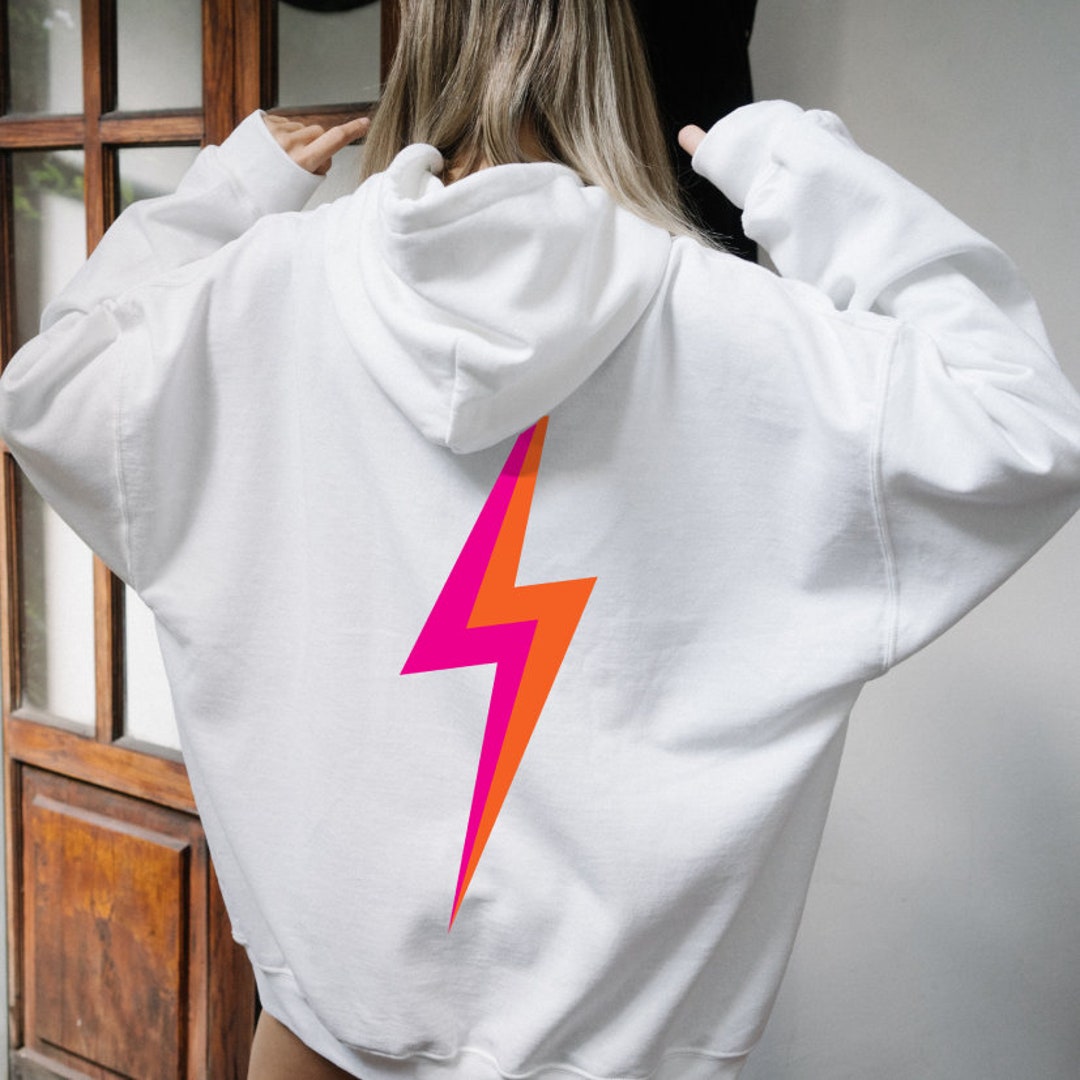 Lightning Bolt Hoodie Trendy Hoodie Preppy Sweatshirt Aesthetic Hoodie