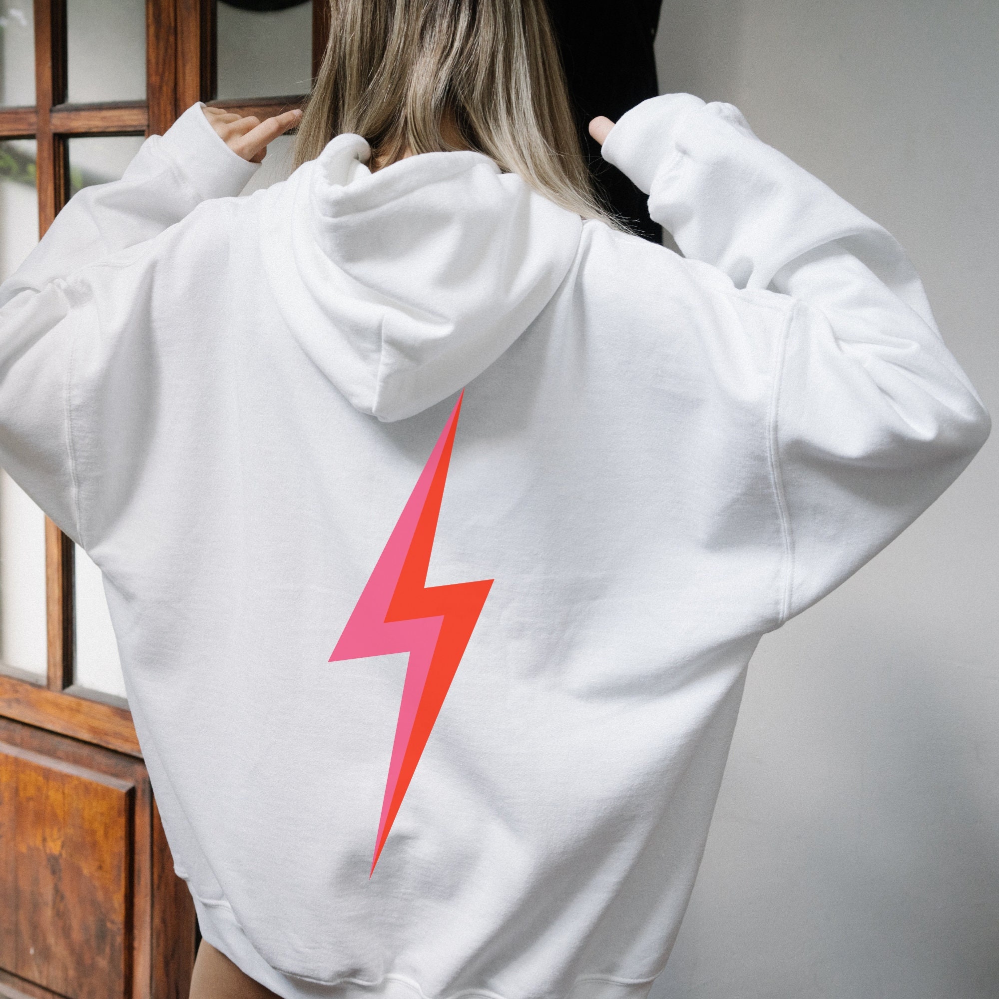 Lightning Bolt Sweatshirt Preppy 