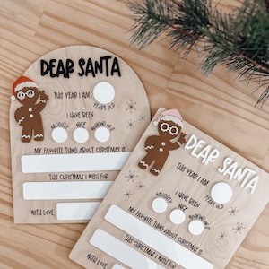 Weihnachtsmann Brief wiederverwendbar | Lieber Weihnachtsmann Brief | Weihnachtswunschliste | Brief an Santa | Weihnachtsdekor | Kinderbrief an den Weihnachtsmann | Weihnachtsmann-Zeichen