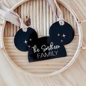 Mouse Ears Stroller Tag | Park Stroller Tag | Theme Park Name Tag | Personalized Name Sign | Stroller Spotter | Stroller Identifier Tag