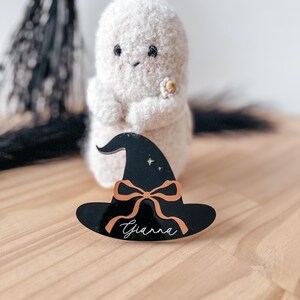Witches Hat Boo Basket Tag | Custom Name Tag | Personalized basket Tag | Acrylic Name Tag | Kids Name Tag | Basket Tag | Halloween Tag |