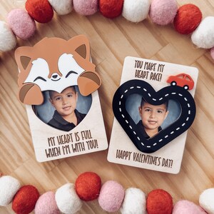 Aimant cadre photo Saint-Valentin | aimant photo pour réfrigérateur | Photos d'enfants | Photo de la Saint-Valentin à offrir | Magnet photo pour la Saint-Valentin