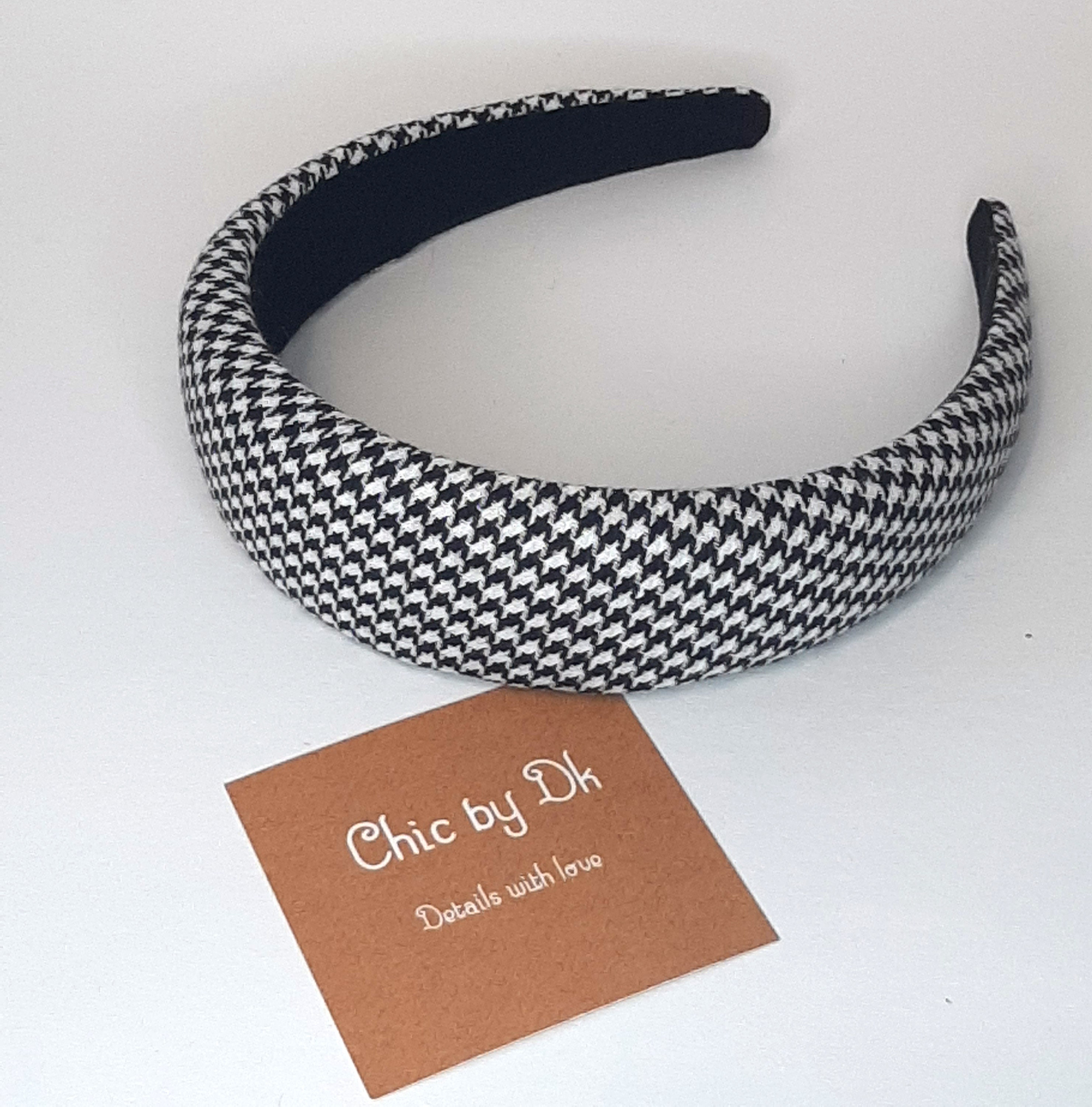 Padded headbands Vintage style plaided light Gingham fabric | Etsy