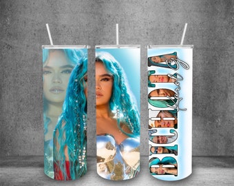 Bichota Karol G 20oz Sublimation Wrap PNG, Recto y Cónico, Descarga Digital,
