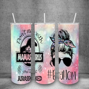 Boy Mom Mamasaurus 20oz Tumbler PNG, Straight and Tapered, Sublimation PNG, Digital Download