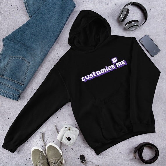 Custom Twitch Clothing Streamer Gift Twitch Channel Unisex Hoodie Twitch Merch Customized Hoodie Personalized Gift for Gamer Twitch Gifts Etsy