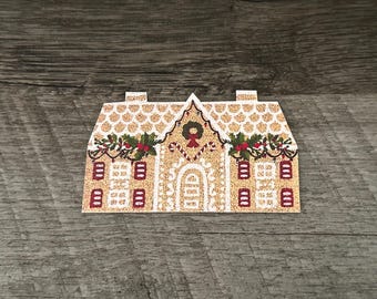 Dollhouse Miniature Christmas Gingerbread House Doormat Rug 1:12 scale