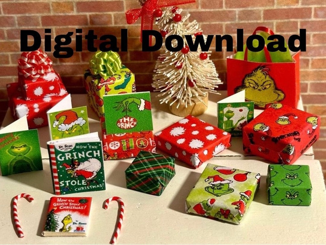 1:12 Dollhouse Miniature Digital Download - Christmas Gift Decor ...