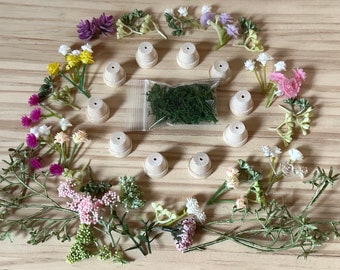 Dollhouse Miniature Flower pot-making Starter Kit - 1:12 scale