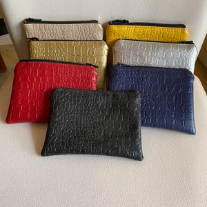 Petit porte monnaie en simili cuir