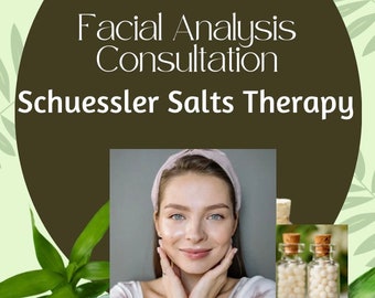 Cell Salts Facial Analysis Consultation. Biochemical Tissue Salts Deficiencies Facial Analysis. Face Tongue Nail Analysis 1-33 salts system