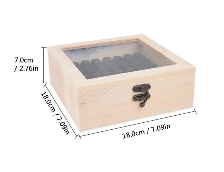 Wooden box for homeopathic medicine (5ml/1dr)