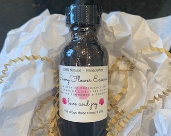 Peony Flower Essence | Powerful Emotional Healing | Joy, Abundance, Root Chakra Flower Essence | Self-Care Remedy