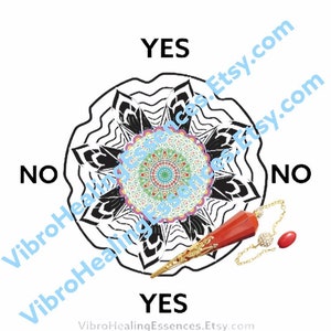 CARTA DE DOWSING MANDALA. Carta de péndulo, descarga digital en Pdf. Cuadro imprimible de preguntas de sí no. Hermoso cuadro de péndulo de energía de flor de mandala